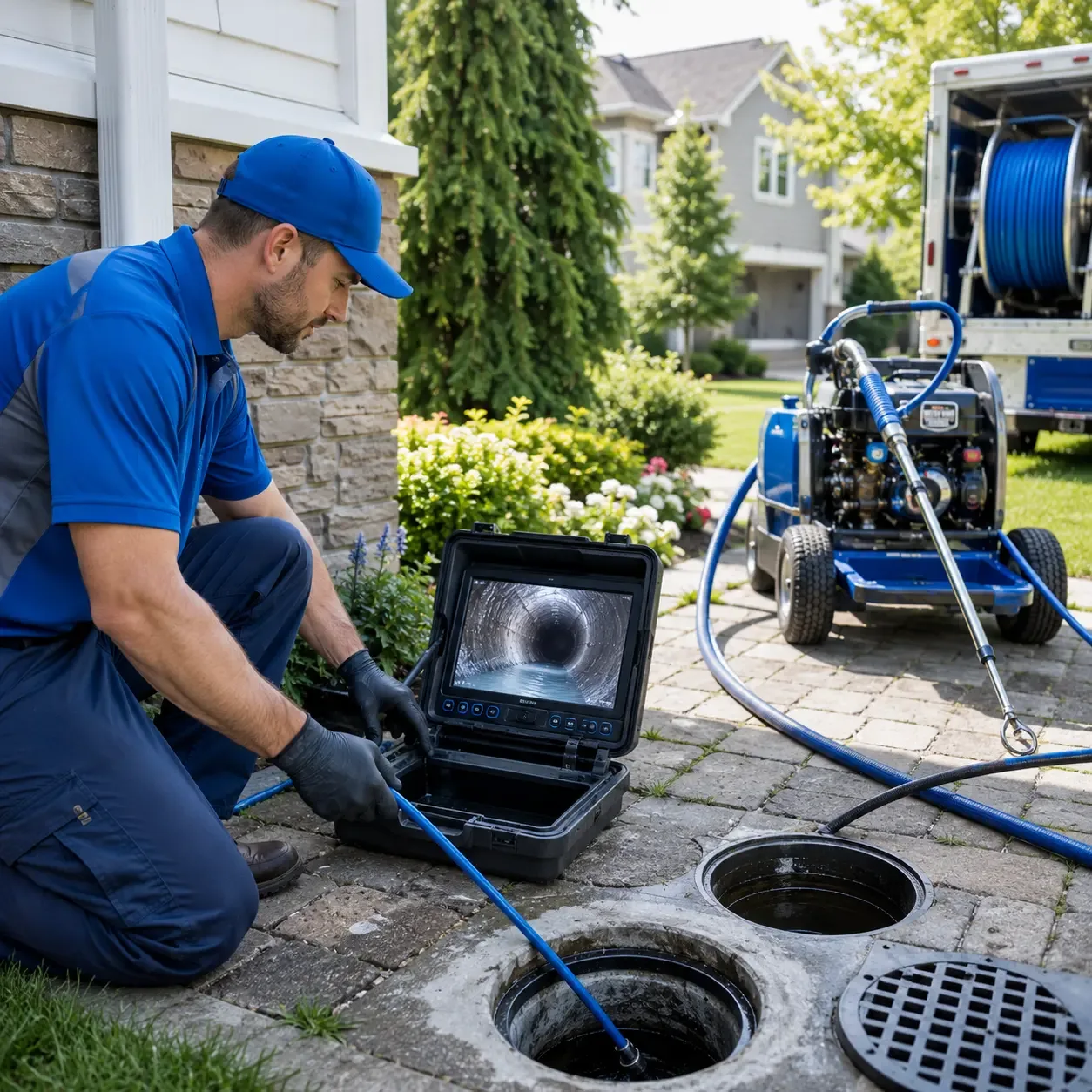 Outdoor drain cleaning professionals serving Woodberry Forest, VA