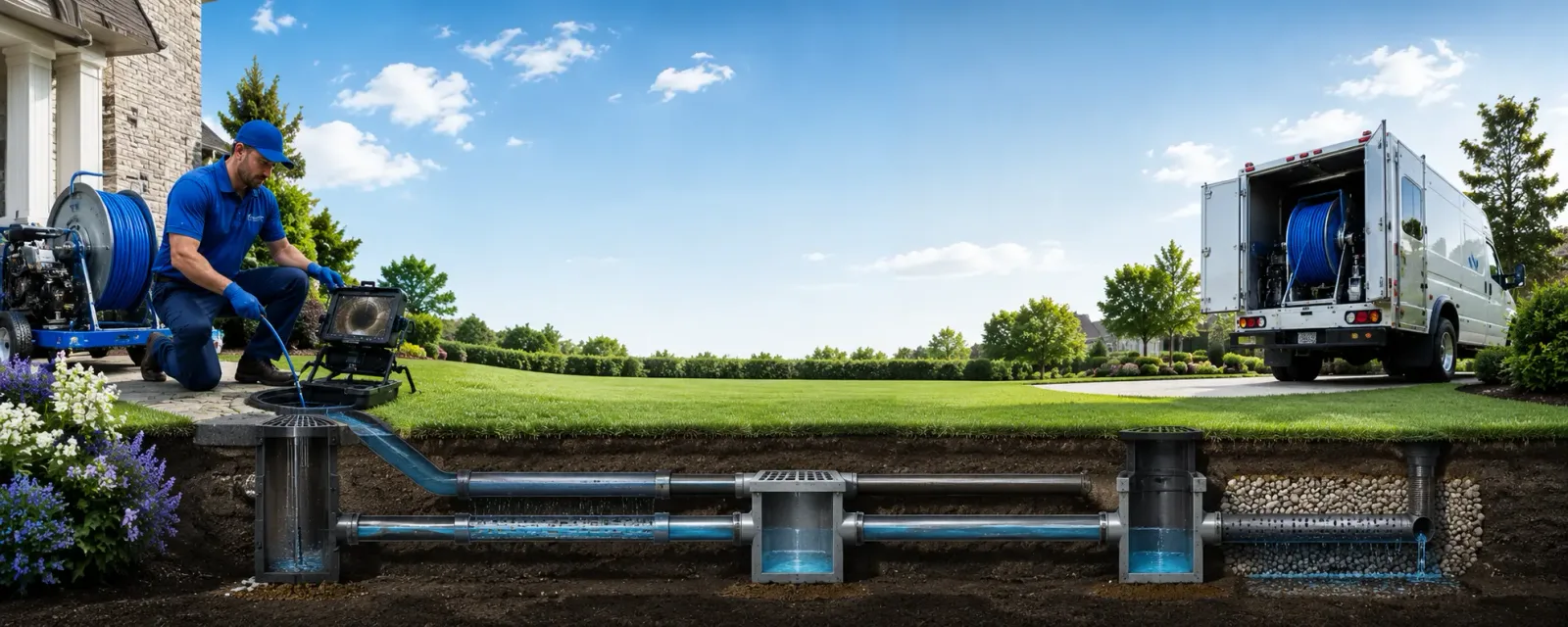 Outdoor drain cleaning information for Woodberry Forest, VA